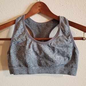 Morera Large seamless Activewear Gray Sports bra